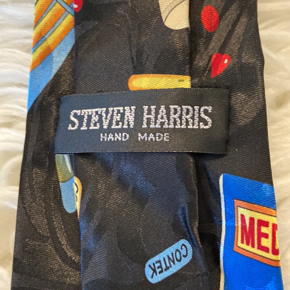 Steven Harris Hand Made Tie NWOT still in wrapping plastic - Picture 3 of 8